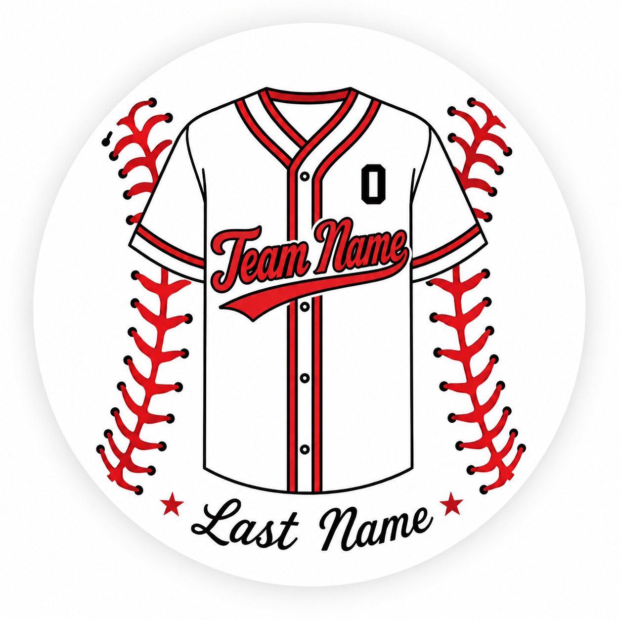 Custom Baseball Jersey - 01 - 2026 edit - 3 inch Button