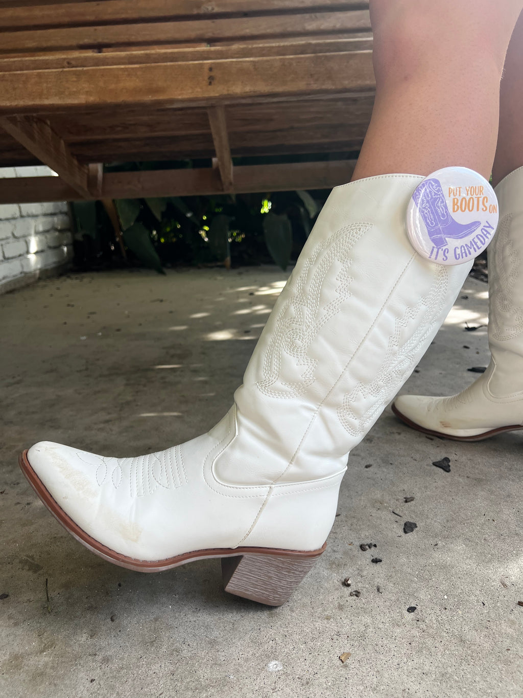 Put your boots on! It’s Gameday - 3 inch Tiger Button